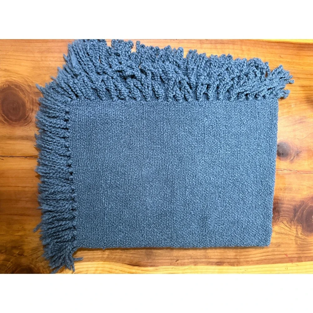 Pottery Barn  Throw Blanket Soft Comfy Fringe Dreamy Handwoven